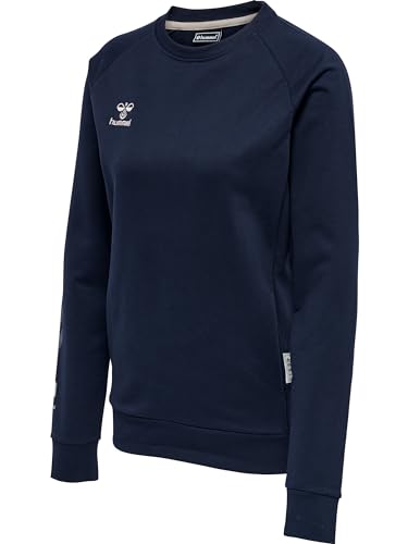 hummel Damen Hmlmove Grid Cot. Mikina Woman Sweatshirt, Marine, XS EU hummel Damen Hmlmove Grid Cot. Mikina Woman Sweatshirt, Marine, XS EU von hummel