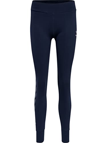 hummel Damen Hmlmove Grid Cotton Tights Leggings, Marine, S EU hummel Damen Hmlmove Grid Cotton Tights Leggings, Marine, S EU von hummel