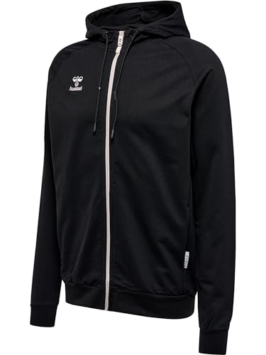 hummel hmlMOVE Grid Cotton Zip Hoodie, Schwarz, S hummel hmlMOVE Grid Cotton Zip Hoodie, Schwarz, S von hummel