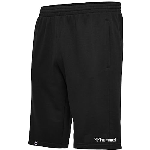 hummel hmlMOVER Cotton Bermuda Shorts, Black, XL von hummel