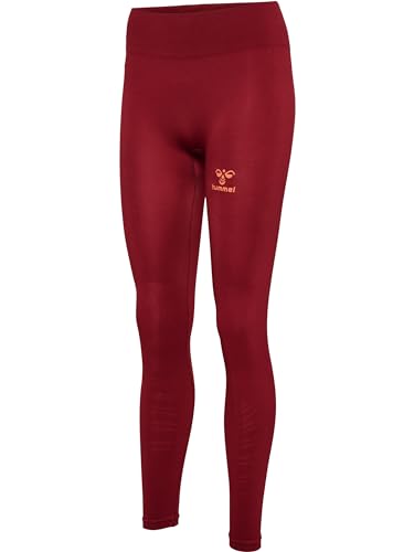 hummel Damen Hmlongrid Hw Seamless Tights Wo Leggings, Rhubarb/Nasturtium, XS EU von hummel