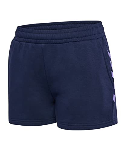 hummel hmlSTALTIC Cotton Shorts Woman, Marine/Paisley Purple von hummel