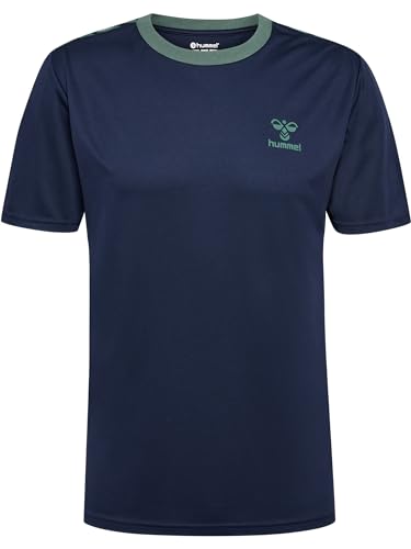 hummel hmlSTALTIC Poly Jersey S/S, Marine/Duck Green, S hummel hmlSTALTIC Poly Jersey S/S, Marine/Duck Green, S von hummel