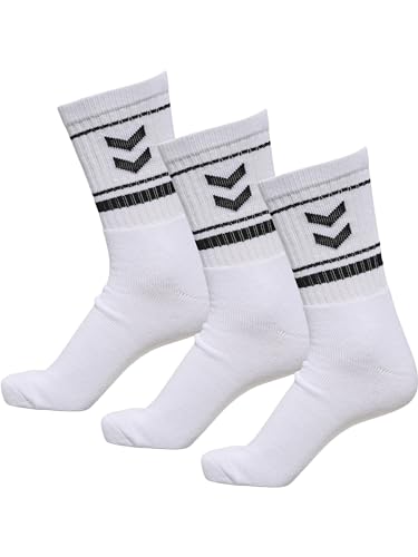 hummel Unisex Hmlstripe Crew 3-pack Sock, Weiß, 36-40 EU hummel Unisex Hmlstripe Crew 3-pack Sock, Weiß, 36-40 EU von hummel