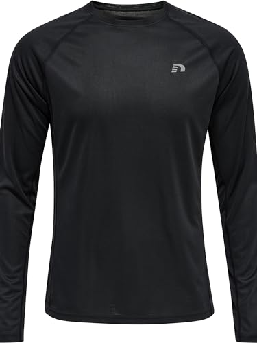 Newline Men's Men CORE Running T-Shirt L/S, Schwarz, S von Newline