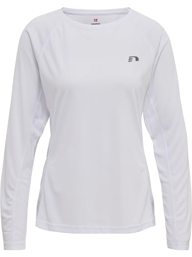 Newline Damen Women Core Running L/S T-Shirt, Weiß, L EU von Newline