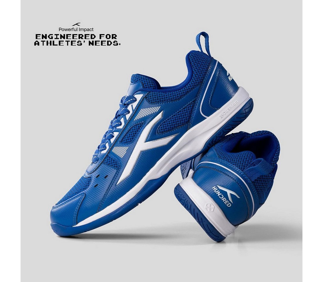 hundred Raze Non-Marking Professional, Indoor Sports Schuhe Badmintonschuh (Geeignet für Hallentennis/Squash/Tischtennis/Basketball & Padel, heal shoes toe lace up active sports badminton rubber sole) X-POLSTERSCHUTZ hundred Raze Non-Marking Professional, Indoor Sports Schuhe Badmintonschuh (Geeignet für Hallentennis/Squash/Tischtennis/Basketball & Padel, heal shoes toe lace up active sports badminton rubber sole) X-POLSTERSCHUTZ von hundred