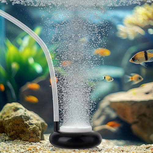 hygger Aquarium Luftausströmer, Aquarium Sprudler, Sehr Leiser Ausströmer Aquarium, Aquarium Luftstein Geeignet für Teiche, Aquarien und Fisch Tank, Ideal für Aquarienluftpumpe von hygger