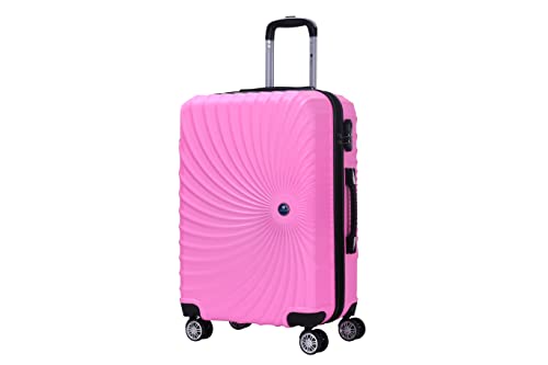 i INDIVITEM'S XHA137 Koffer Hartschalenkoffer Reise Trolley Bag ABS Größe L Pink von i INDIVITEM'S