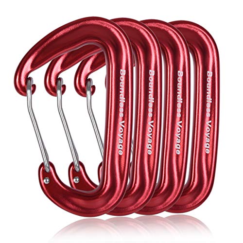 iBasingo 2/4/6 Aluminium Karabiner 12KN Schwerlast Karabiner D Typ Haken Clip Leichte Nonlocking Karabiner Rucksack Schnalle Haken Wiregate Quickdraw Clips Camping Hängematte Wandern Angeln Werkzeug iBasingo 2/4/6 Aluminium Karabiner 12KN Schwerlast Karabiner D Typ Haken Clip Leichte Nonlocking Karabiner Rucksack Schnalle Haken Wiregate Quickdraw Clips Camping Hängematte Wandern Angeln Werkzeug von iBasingo