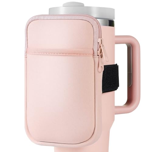 iBuneerly Wasserflaschen-Tasche für Stanley Cup 40/850 ml, Trinkbecher für Stanley Cup-Zubehör, verbesserte große Größe, doppelte rutschfeste Stanley-Becher-Tasche für Handy, Karten, Schlüssel, iBuneerly Wasserflaschen-Tasche für Stanley Cup 40/850 ml, Trinkbecher für Stanley Cup-Zubehör, verbesserte große Größe, doppelte rutschfeste Stanley-Becher-Tasche für Handy, Karten, Schlüssel, von iBuneerly