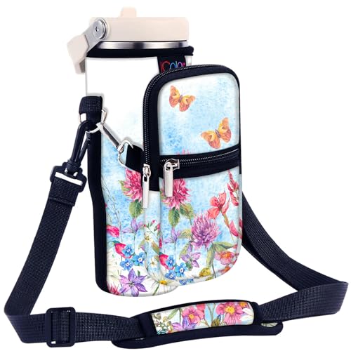 icolor Trinkflaschen-Tragetasche für Stanley IceFlow Flip Straw Tumbler 850 ml Stanley IceFlow Becherhalter Neopren-Hülle Stanley Cup Zubehör Tasche Crossbody Sling für Reisen Fitness icolor Trinkflaschen-Tragetasche für Stanley IceFlow Flip Straw Tumbler 850 ml Stanley IceFlow Becherhalter Neopren-Hülle Stanley Cup Zubehör Tasche Crossbody Sling für Reisen Fitness von iCOLOR