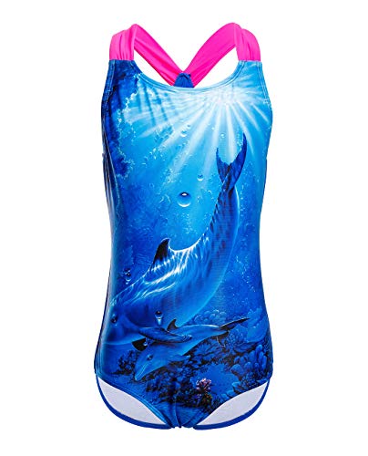iDrawl Sommer Schwimmanzug Mädchen Badeanzüge Blau Delphin Druck Swimsuit Strandwear,Größe L iDrawl Sommer Schwimmanzug Mädchen Badeanzüge Blau Delphin Druck Swimsuit Strandwear,Größe L von iDrawl