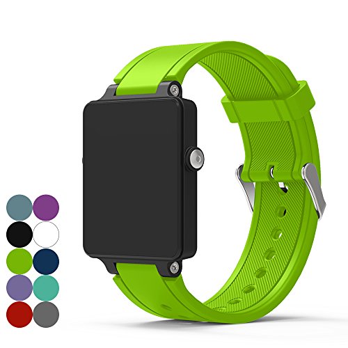 iFeeker Garmin Vivoactive/Vivoactive Acetate Smart Watch Ersatzband Zubehör einstellbar weichen Silikon Ersatz Armband Uhrenarmband für Garmin Vivoactive/Vivoactive Acetate Sport Smart Watch von iFeeker