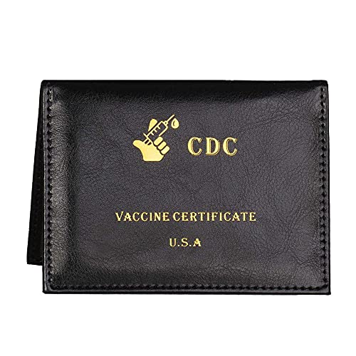 iFutniew 3X4 Kartenhalter für CDC Impfausweis CDC Impfpass Impfpass CDC Impfausweis Schwarz von iFutniew