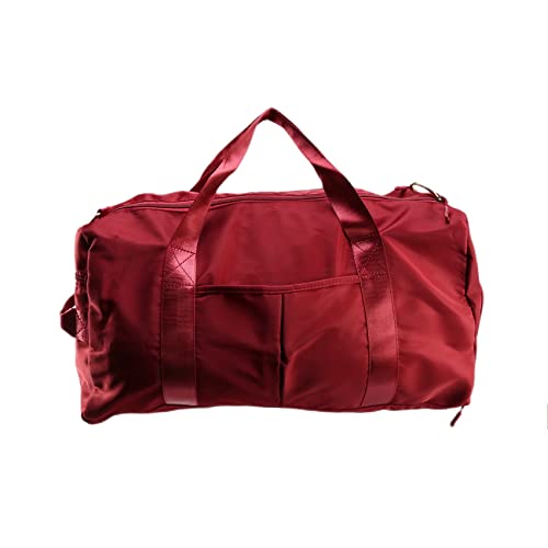 iFutniew Große KapazitäT Fitnessstudio Tasche Tasche Rot BeiläUfig UmhäNge Tragbare Nylon Tasche wasserdichte Handtaschen von iFutniew