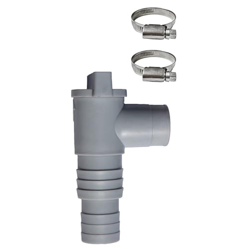 iFutniew PVC-Poolschlauchadapter, 32 Mm, Pool-EIN/Aus-Kolbenventil, Auslaufsicher, Versiegelt, für Teile der Outdoor-Ausrüstung von iFutniew