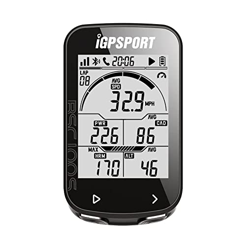 iGPSPORT BSC100S Fahrradcomputer GPS mit 2,6-Zoll-Bildschirm, ANT+ Fahrradcomputer, kabellos wasserdicht IPX7 Fahrradtacho und Kilometerzähler, 40 Stunden Akkulaufzeit von iGPSPORT