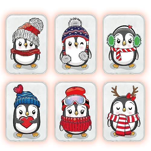 iLuane Taschenwärmer Kinder Wiederverwendbar, 6er-Set Pinguin Handwärmer Knick Taschen Wärmer Weihnachten Hand Wärmer Fingerwärmer Wiederverwendbar, Händwärmer für Damen Warm iLuane Taschenwärmer Kinder Wiederverwendbar, 6er-Set Pinguin Handwärmer Knick Taschen Wärmer Weihnachten Hand Wärmer Fingerwärmer Wiederverwendbar, Händwärmer für Damen Warm von iLuane
