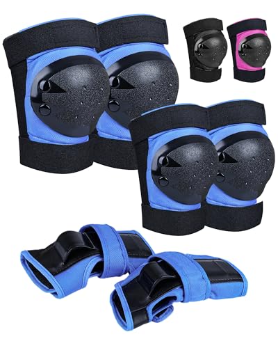 iMoebel Schützer Schonerset 6 in 1 Inliner Protektoren Set Kinder Schutzausrüstung, Verstellbare Knieschoner Ellenbogenschützer Handgelenkschoner für Skaten Fahren Roller Skateboard, Blau S iMoebel Schützer Schonerset 6 in 1 Inliner Protektoren Set Kinder Schutzausrüstung, Verstellbare Knieschoner Ellenbogenschützer Handgelenkschoner für Skaten Fahren Roller Skateboard, Blau S von iMoebel