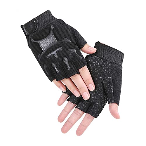 Kinder Halbfinger Handschuhe MTB Fahrradhandschuhe Atmungsaktive Anti Rutsch Handschuhe Fingerlose Sport Handschuhe für Bike,Rollschuhfäustling,Radfahren,Fitness,Training für 2-12Jahren Jungen Mädchen von iNszkoos