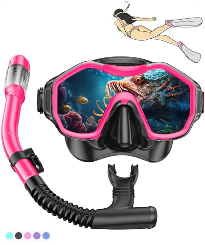iParaAiluRy Schnorchelset Erwachsene Taucherbrille Erwachsene mit Anti-Fog Weitwinkelsichtmaske, Taucherbrille mit Schnorchel Schnorchelmaske Erwachsene für Schnorcheln Schwimmen und Tauchen iParaAiluRy Schnorchelset Erwachsene Taucherbrille Erwachsene mit Anti-Fog Weitwinkelsichtmaske, Taucherbrille mit Schnorchel Schnorchelmaske Erwachsene für Schnorcheln Schwimmen und Tauchen von iParaAiluRy
