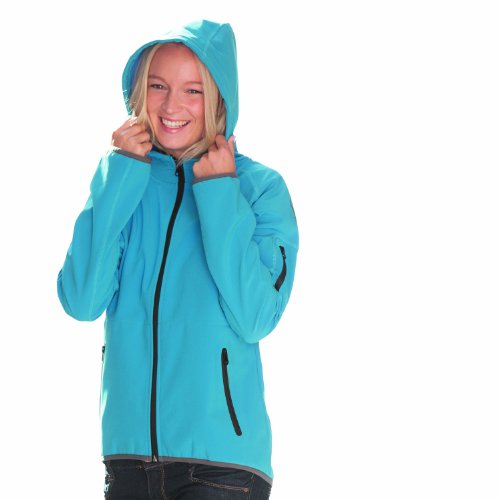 iQ-Company Damen Softshell-Jacke Hood, Blue, S, 868107.2448_2448 von iQ-UV