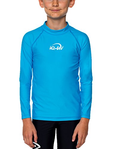 iQ-UV Shirt für Kinder Langarm Hawaii 152/158 – UV-Schutz Badeshirt für Jungen & Mädchen mit Lichtschutzfaktor LSF 300 – UV Schutzkleidung für Kinder aus recyceltem Material – Schwimmshirt von iQ-UV