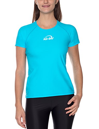 iQ-UV Damen 300 Regular Geschnitten, Uv-Schutz T-Shirt,Türkis,2XL (46) von iQ-UV