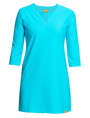 iQ-UV Strandkleid für Damen L Turquoise – Sommerkleid für Damen mit UPF 50+ Sonnenschutz – Luftige Strandtunika perfekt als Bikini Cover Up – Stylisches Beach Dress für Sommer & Urlaub iQ-UV Strandkleid für Damen L Turquoise – Sommerkleid für Damen mit UPF 50+ Sonnenschutz – Luftige Strandtunika perfekt als Bikini Cover Up – Stylisches Beach Dress für Sommer & Urlaub von iQ-UV
