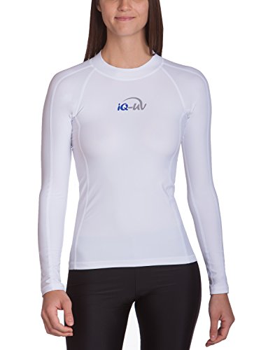 iQ-UV Sportshirt Damen Langarm Slim Fit Weiß XL – UV Shirt für Damen für Wasser & Sport – Rash Guard mit UV-Schutz – Langarm Sportshirt – Ideal zum Schnorcheln und Schwimmen iQ-UV Sportshirt Damen Langarm Slim Fit Weiß XL – UV Shirt für Damen für Wasser & Sport – Rash Guard mit UV-Schutz – Langarm Sportshirt – Ideal zum Schnorcheln und Schwimmen von iQ-UV