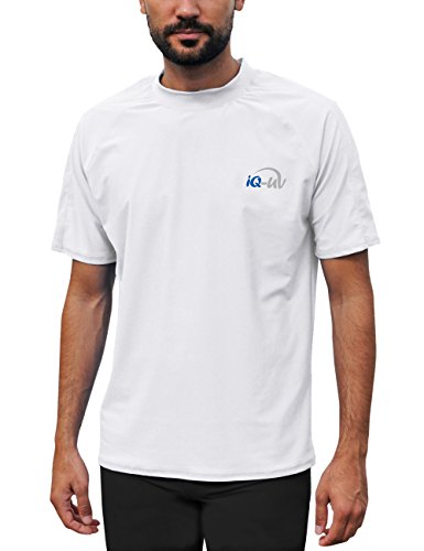 IQ UV Herren IQ-UV 300 Shirt Kurzarm Loose Fit UV T-Shirt, white, 4XL von iQ-UV