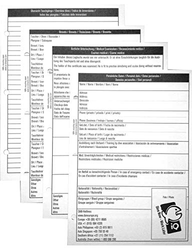 iQ-Company Taucher Logbucheinlagen (L) – Logbuch Einlagen gemischt – Perfektes Tauch Logbuch Zubehör Taucher – praktische Einlagen iQ-Company Taucher Logbucheinlagen (L) – Logbuch Einlagen gemischt – Perfektes Tauch Logbuch Zubehör Taucher – praktische Einlagen von iQ-UV