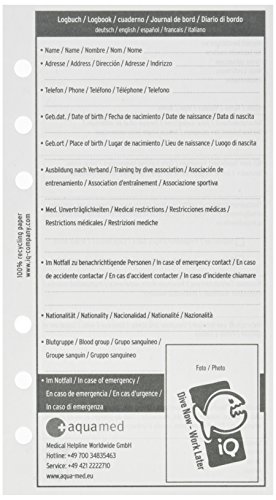 iQ-Company Taucher Logbucheinlagen (M) – Logbuch Einlagen gemischt – Perfektes Tauch Logbuch Zubehör Taucher – praktische Einlagen iQ-Company Taucher Logbucheinlagen (M) – Logbuch Einlagen gemischt – Perfektes Tauch Logbuch Zubehör Taucher – praktische Einlagen von iQ-UV