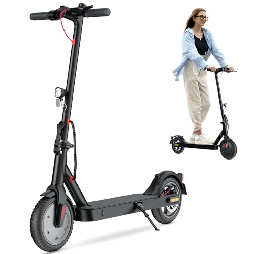 iScooter E Scooter mit Straßenzulassung, ABE Elektroroller Belastung bis 120kg, 30 km Reichweite, LED, 20km/h, 350W Motor, 8,5 Zoll Wabenreifen,Duales Bremssystem E Roller für Erwachsene von iScooter