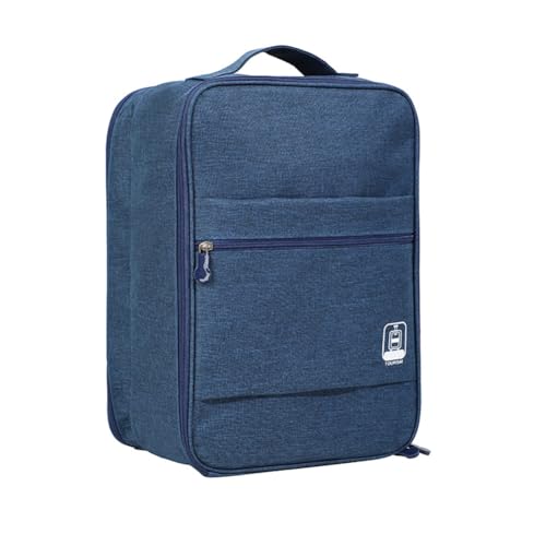 iSpchen Schuhtasche tragbarer Schuh-Organizer mit Griff große Kapazität Reise Schuhtasche Portable Travel Shoe Bags für Kofferorganizer,Reisezubehö,Marineblau von iSpchen