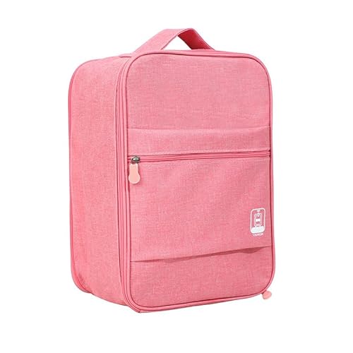 iSpchen Schuhtasche tragbarer Schuh-Organizer mit Griff große Kapazität Reise Schuhtasche Portable Travel Shoe Bags für Kofferorganizer,Reisezubehö,Rosa von iSpchen