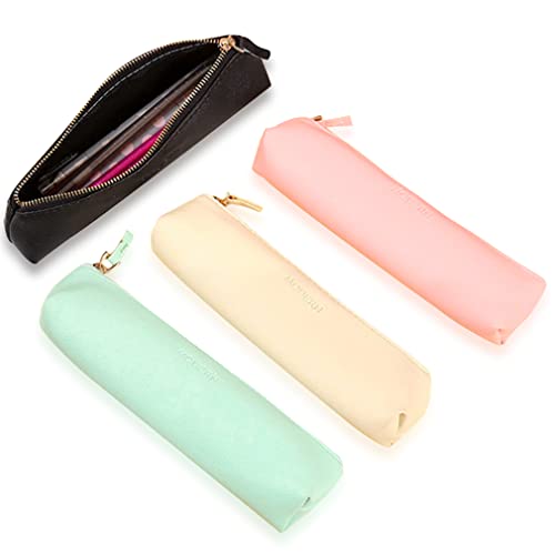 iSuperb 4PK Federmäppchen Leder Klein Schwarz Mäppchen Schlamppermäppchen Mädchen Stifte Etui Grün Unisex Federtasche Pink PU Leather Pencil Case für Schule & Büro Geschenk iSuperb 4PK Federmäppchen Leder Klein Schwarz Mäppchen Schlamppermäppchen Mädchen Stifte Etui Grün Unisex Federtasche Pink PU Leather Pencil Case für Schule & Büro Geschenk von iSuperb