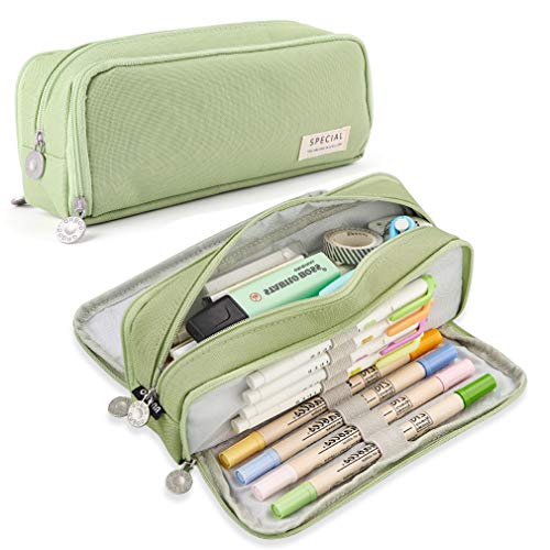 iSuperb Großes Federmäppchen mit 7 Fächern, großes Fassungsvermögen, Oxford-Aufbewahrungsbeutel, Kosmetiktasche, Make-up-Tasche für Damen iSuperb Großes Federmäppchen mit 7 Fächern, großes Fassungsvermögen, Oxford-Aufbewahrungsbeutel, Kosmetiktasche, Make-up-Tasche für Damen von iSuperb
