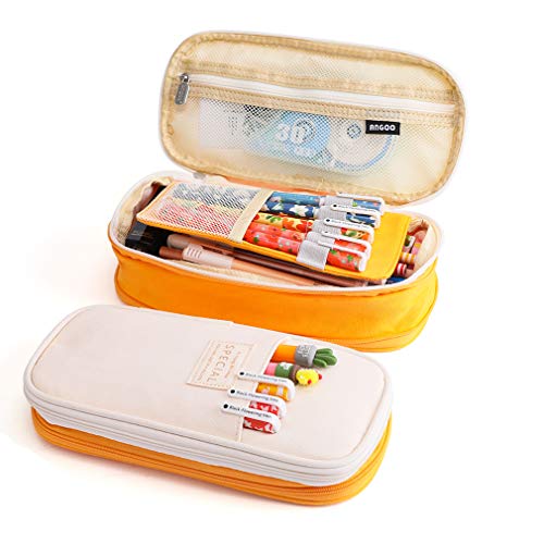 iSuperb Leinwand Mäppchen Skalierbar Etui Stifte Schulmäppchen für Mädchen, Junge, Teenage Stationery Organizer Bag iSuperb Leinwand Mäppchen Skalierbar Etui Stifte Schulmäppchen für Mädchen, Junge, Teenage Stationery Organizer Bag von iSuperb