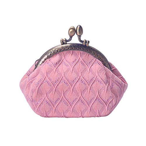 iSuperb Minibörse Minigeldbörse Münzbeutel Geldbörse Mini Portemonnaie Geldsäckchen Coin Purse (Rosa) von iSuperb