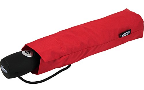 iX-brella leichter solider Taschenschirm mit Auf-Zu-Automatik - mid class - rot von iX-brella