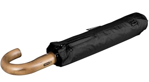 iX-brella - Herrenschirm XXL 121 cm mit echtem Holzgriff und Auf-Zu-Automatik schwarz iX-brella - Herrenschirm XXL 121 cm mit echtem Holzgriff und Auf-Zu-Automatik schwarz von iX-brella