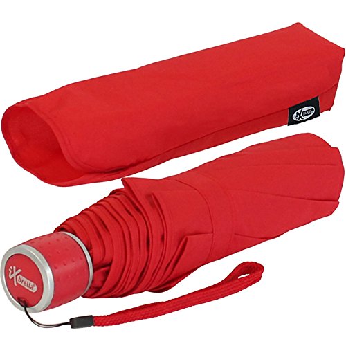 iX-brella Mini Ultra Light - Damen Taschenschirm mit großem Dach - extra leicht - rot iX-brella Mini Ultra Light - Damen Taschenschirm mit großem Dach - extra leicht - rot von iX-brella