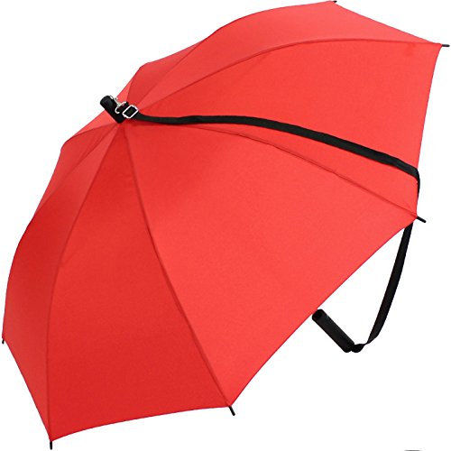 iX-brella Umhängeschirm Hands-Free - Rot von iX-brella