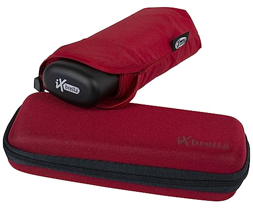 iX-brella Super-Mini-Taschenschirm - winziger Regenschirm im Etui - dunkelrot iX-brella Super-Mini-Taschenschirm - winziger Regenschirm im Etui - dunkelrot von iX-brella