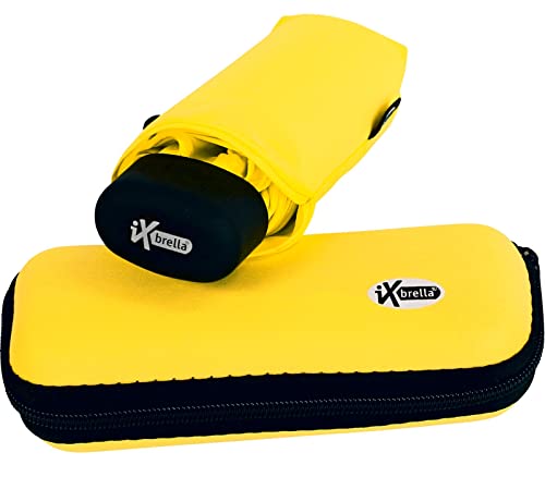 iX-brella Super-Mini-Taschenschirm - winziger Regenschirm im Etui - gelb iX-brella Super-Mini-Taschenschirm - winziger Regenschirm im Etui - gelb von iX-brella