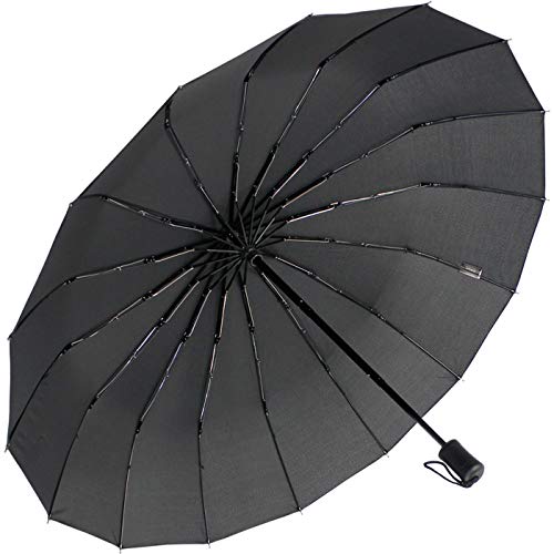 iX-brella Taschenschirm 16-teilig mit Handöffner - schwarz iX-brella Taschenschirm 16-teilig mit Handöffner - schwarz von iX-brella