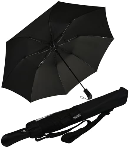 iX-brella XXL 124cm Fiberglas Golf-Taschenschirm mit Automatik - black iX-brella XXL 124cm Fiberglas Golf-Taschenschirm mit Automatik - black von iX-brella