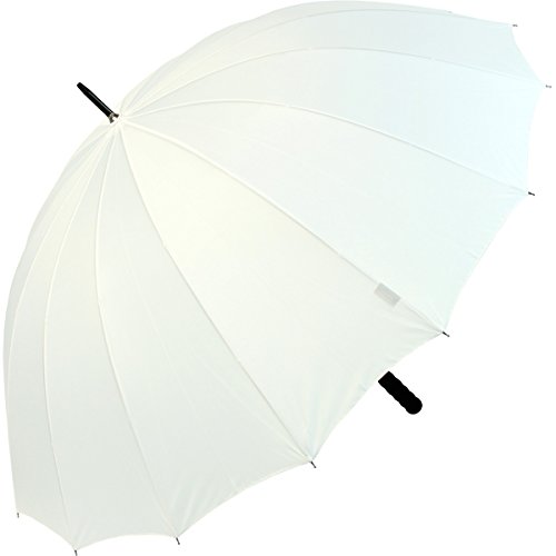 iX-brella - Leichter XXL Partnerschirm 16-teilig mit angenehmen Softgriff - Durchmesser 1,29 Meter - weiß iX-brella - Leichter XXL Partnerschirm 16-teilig mit angenehmen Softgriff - Durchmesser 1,29 Meter - weiß von iX-brella